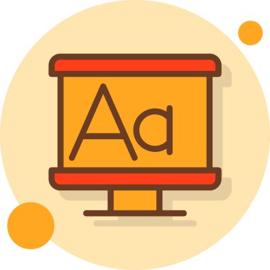 eğitim düzlüğü simgesi, vektör illüstrasyonu