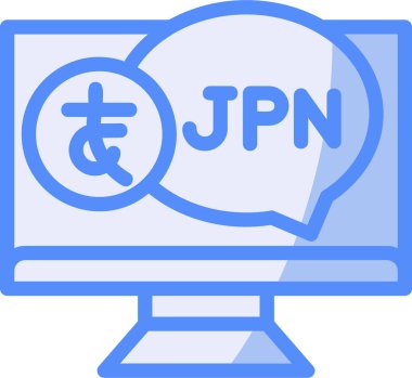 yen simgesi, modern vektör illüstrasyon tasarımı