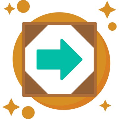 Bir yıldız simgesinin vektör illüstrasyonu