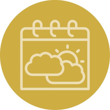 vektör Takvimi Simgesi illüstrasyonu