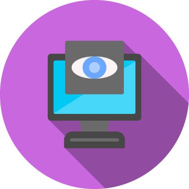 Dizüstü bilgisayar simgesi vektör çizimi