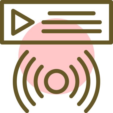 ses ses hacmi simgesi düz biçimli