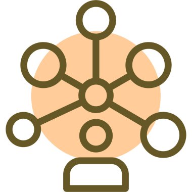 şebeke. Web simgesi basit illüstrasyon