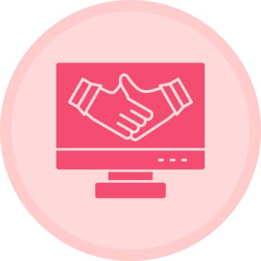 El sıkışma simgesi vektör illüstrasyonu