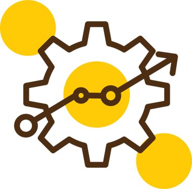 Dişliler. Web simgesi basit illüstrasyon