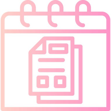 Takvim simgesi vektör illüstrasyonu