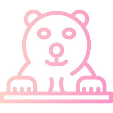 Hayvan. Web simgesi basit illüstrasyon