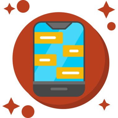 - Telefon. Web simgesi basit illüstrasyon