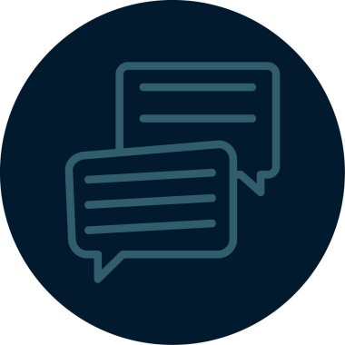 Vektör sohbet simgesi illüstrasyonu