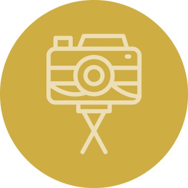 Kamera. Web simgesi basit illüstrasyon