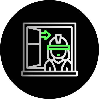 Bir insan simgesinin vektör illüstrasyonu