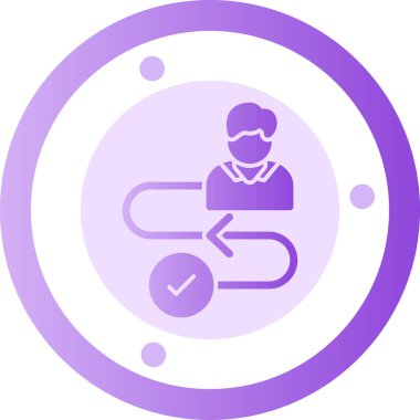 Modern bir simgenin vektör illüstrasyonu