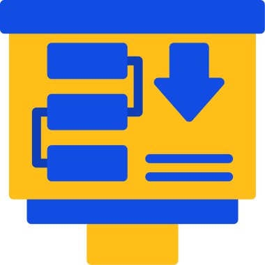 düz biçimli veri analiz veri simgesi