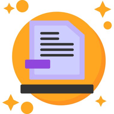 Belge. Web simgesi basit tasarım