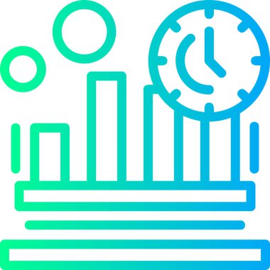 Saat simgesinin vektör illüstrasyonu