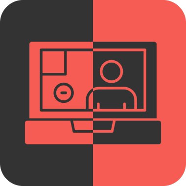 Video seslenmek kutsal kişilerin resmi, vektör çizim