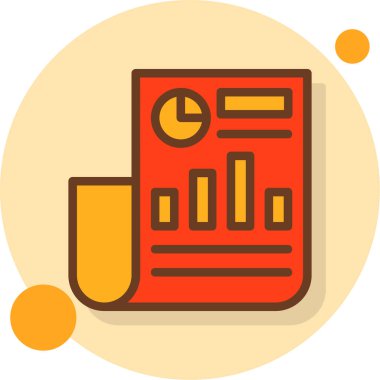 Veri analiz simgesi, vektör illüstrasyonu