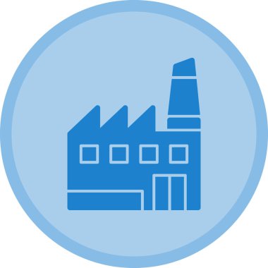 Fabrika simgesi vektör illüstrasyonu