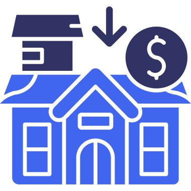 house dollar vektör simgesi