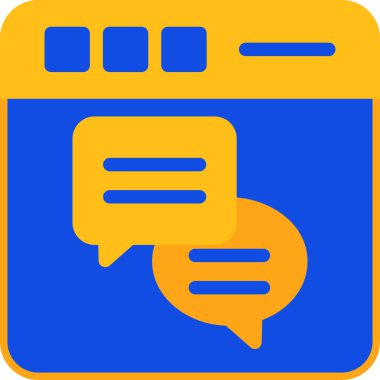 ileti simgesi, modern tasarım basit tasarım