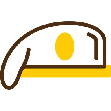 Modern b 'nin vektör illüstrasyonunda yiyecek ikonu yok