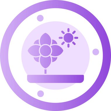 Bir çiçeğin vektör illüstrasyonu