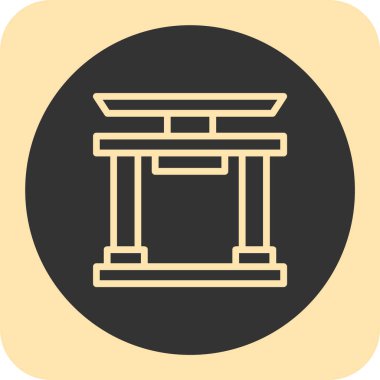 Modern yapı simgesinin vektör illüstrasyonu