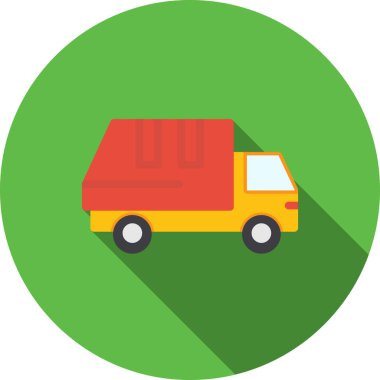 Düz dağıtım simgesi, vektör illüstrasyonu