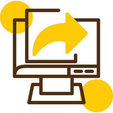 dizüstü bilgisayar simgesi düz biçimli