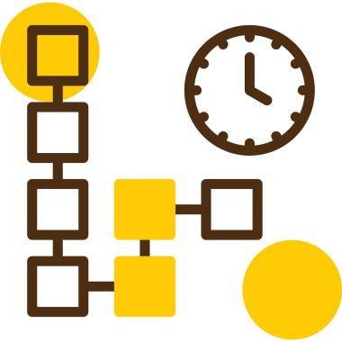 Zaman çizelgesi vektör simgesi