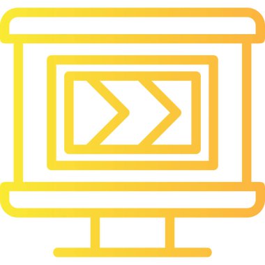 Bilgisayar. Web simgesi basit illüstrasyon