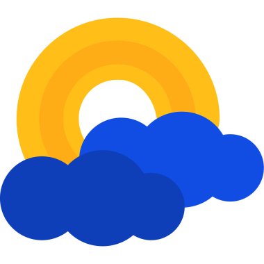 bulutweather düz simgesi, düz stil