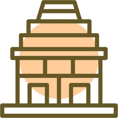 Otel simgesi vektör illüstrasyonu