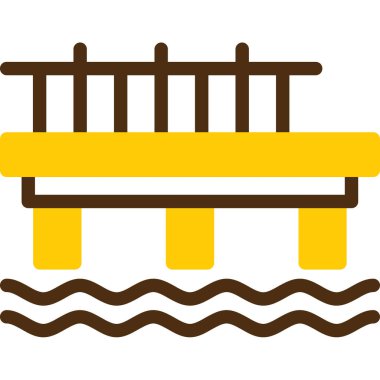 Köprü. Web simgesi basit tasarım