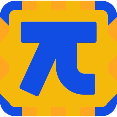 Sarı bir simgenin vektör illüstrasyonu