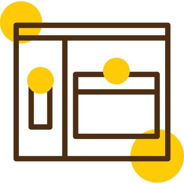 Web simgesi vektör illüstrasyonu