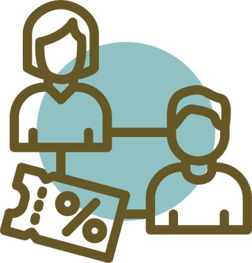 iş yönetimi düz simgesi, vektör, illüstrasyon