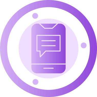 vektör sohbet simgesi