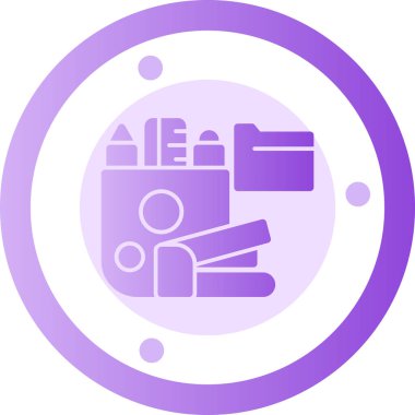 Modern bir simgenin vektör illüstrasyonu