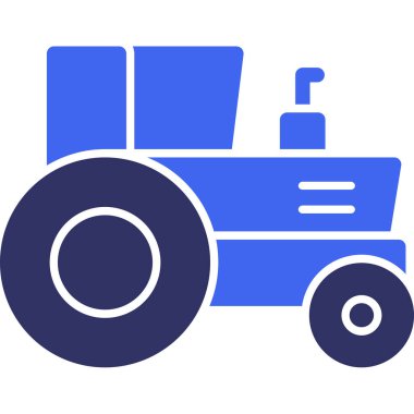 tarım çekici vektör simgesi