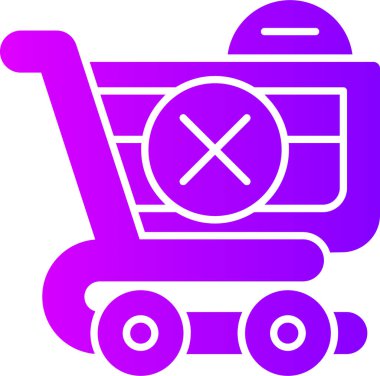 El arabası. Web simgesi basit tasarım