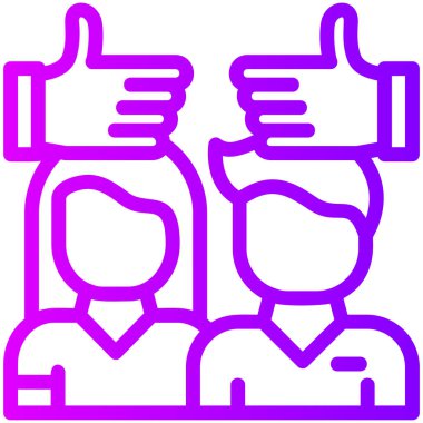 Müşteri hizmetleri simgesi ana hat biçiminde