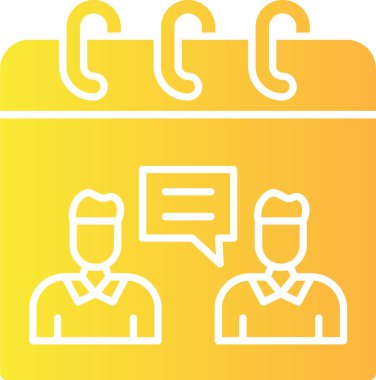 iş iletişim grubu simgesi ana hat biçiminde