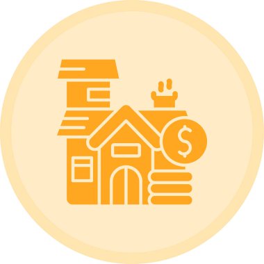 Ev. Web simgesi basit illüstrasyon