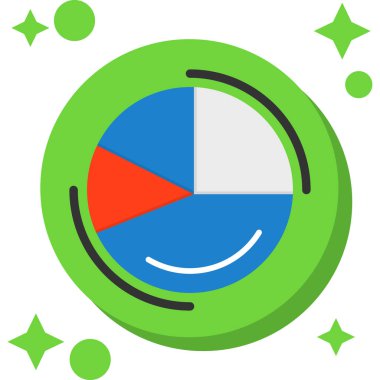 Pasta çizelgesi. Web simgesi