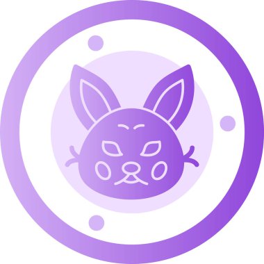 Hayvan. Web simgesi basit tasarım