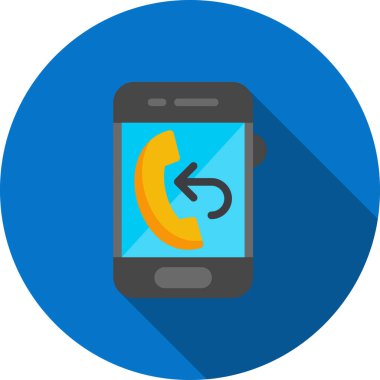 Cep telefonu. Web simgesi basit illüstrasyon