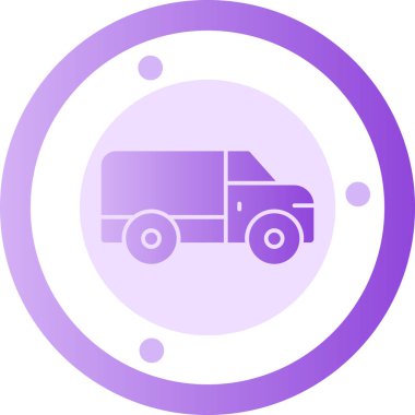 Kamyon. Web simgesi basit illüstrasyon