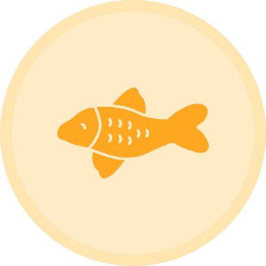 Balık. Web simgesi basit illüstrasyon