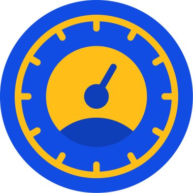 Saat. Web simgesi basit illüstrasyon